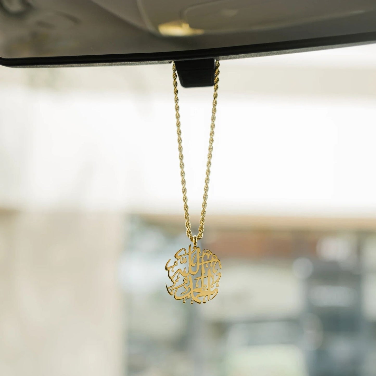 Alhamdulillah Calligraphy Islamic Car Hanger - Arabic Name Jewellery