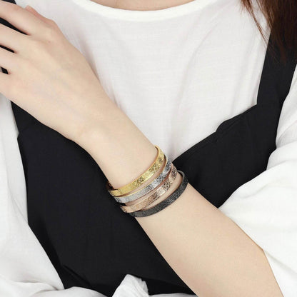 Ayatul Kursi Luxury Islamic Bangle - Arabic Name Jewellery