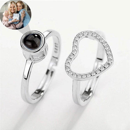 Personalized Projection Photo Rings - Arabic Name Jewellery