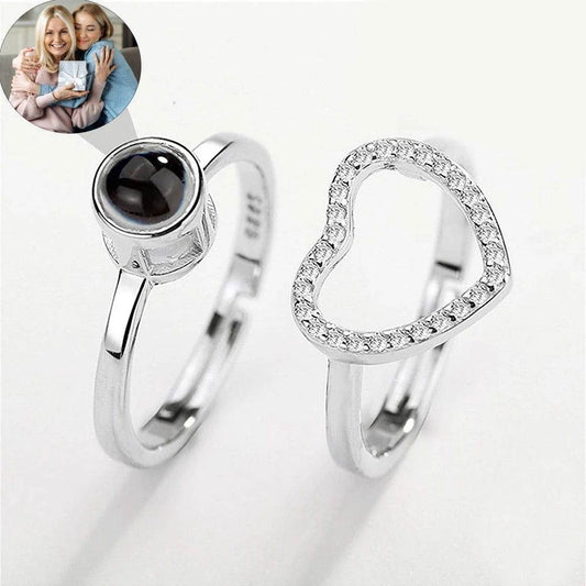Personalized Projection Photo Rings - Arabic Name Jewellery