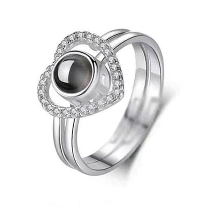 Personalized Projection Photo Rings - Arabic Name Jewellery