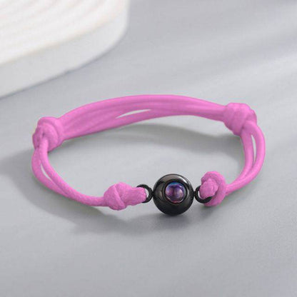 Photo Projection Bracelets Rope - Arabic Name Jewellery