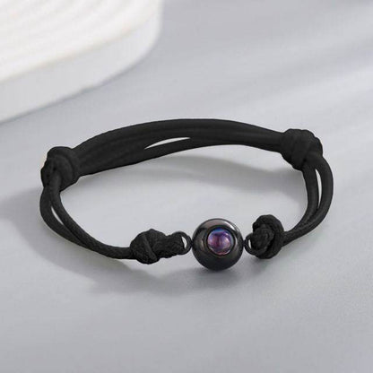 Photo Projection Bracelets Rope - Arabic Name Jewellery