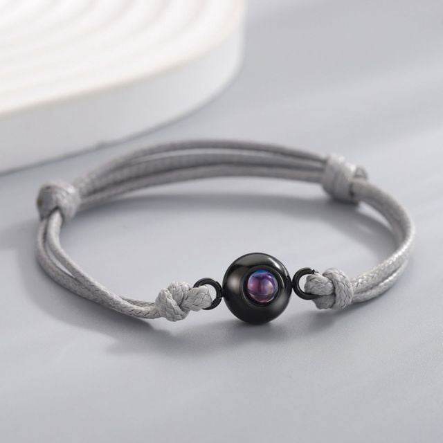 Photo Projection Bracelets Rope - Arabic Name Jewellery