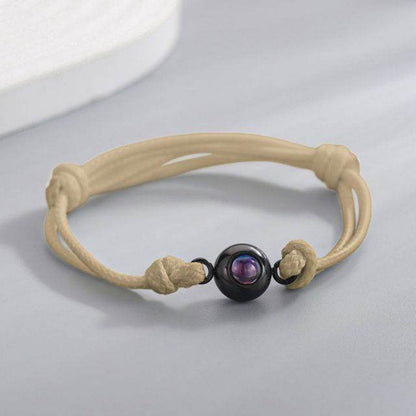 Photo Projection Bracelets Rope - Arabic Name Jewellery