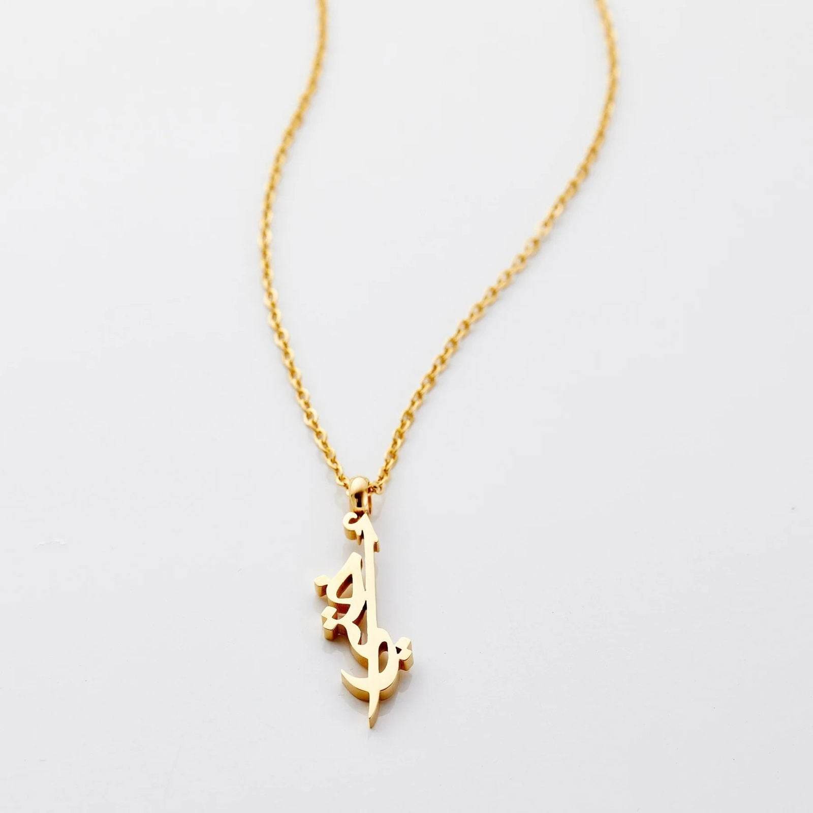 Sister Name Arabic Calligraphy Necklace - Arabic Name Jewellery