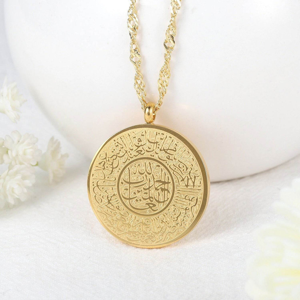 Surah Al Fatiha Islamic Necklaces - Arabic Name Jewellery
